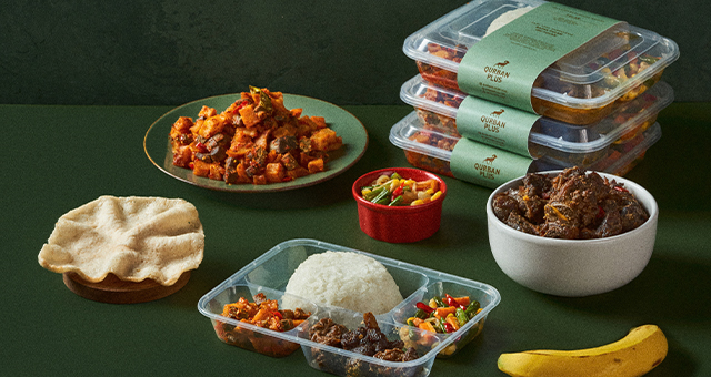 Beragam pilihan menu aqiqah QurbanPlus: Gulai, Semur, Rendang, Nasi Kotak, Nasi Kebuli